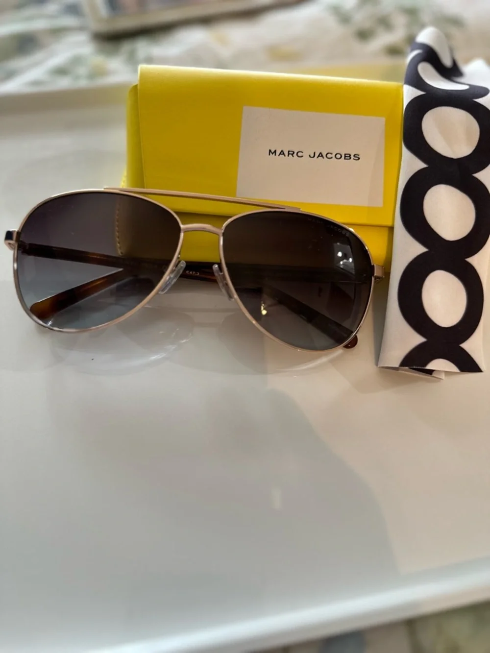 Marc Jacobs MARC 760/S Gold Aviator Sunglasses